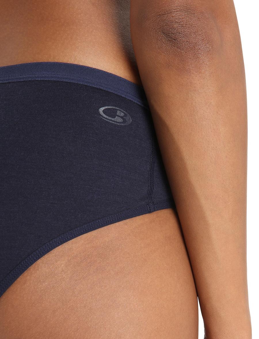 Sous Vêtement Icebreaker Merino Siren Hipkini Briefs Femme Bleu Marine | FR 1727TCEV